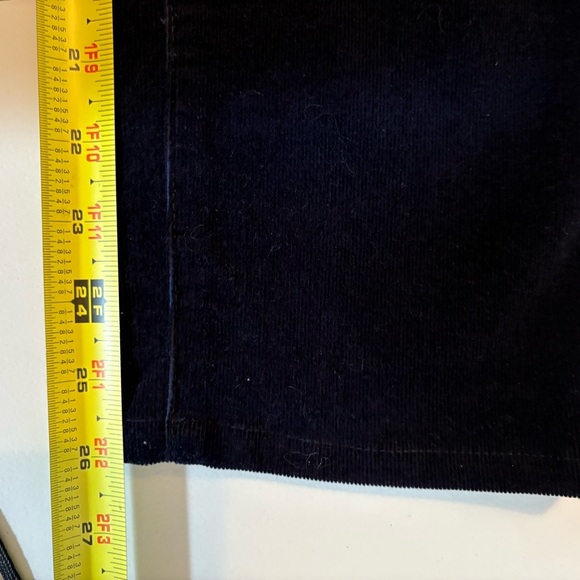 Talbots navy blue corduroy straight leg pants Size 2 Petite EUC! 0333 - Picture 7 of 12